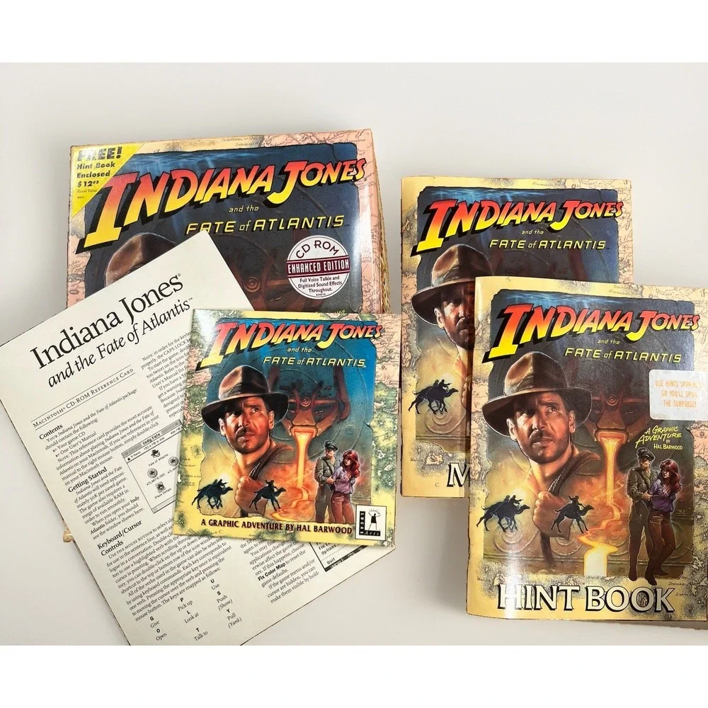 Indiana Jones and The Fate of Atlantis - COMPLETE IN BOX MAC CD